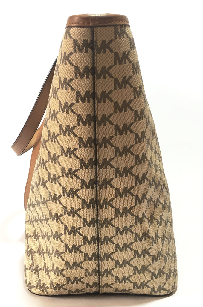 Michael Kors Signature Center Stripe 'Emry' Large Tote | Pre Loved |