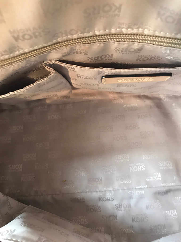 Michael Kors Monogram Vanilla Handbag | Pre Loved |