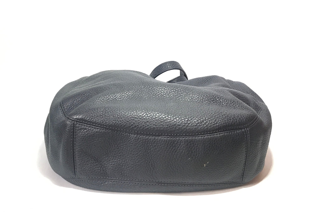 Michael Kors Navy Pebbled Leather Shoulder Bag | Gently Used |