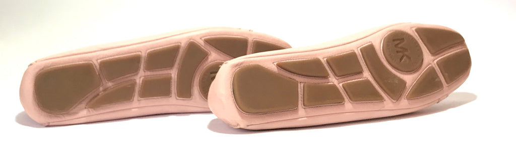 Michael Kors Baby Pink Leather Driving Moccasin 'Fulton' Flats | Gently Used |
