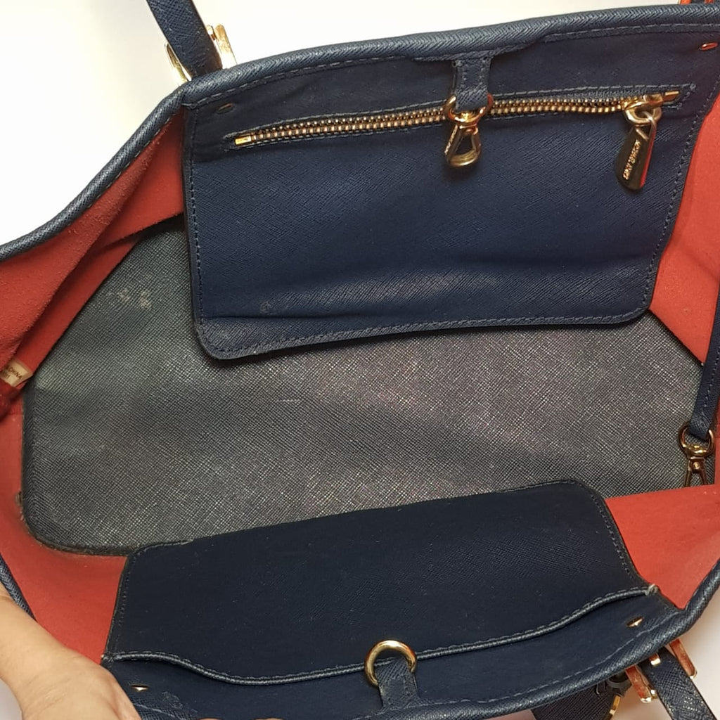 Michael Kors Printed Red Tote Bag | Pre Loved |