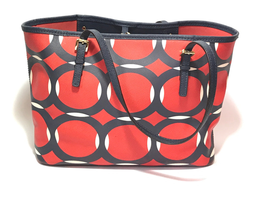 Michael Kors Printed Red Tote Bag | Pre Loved |