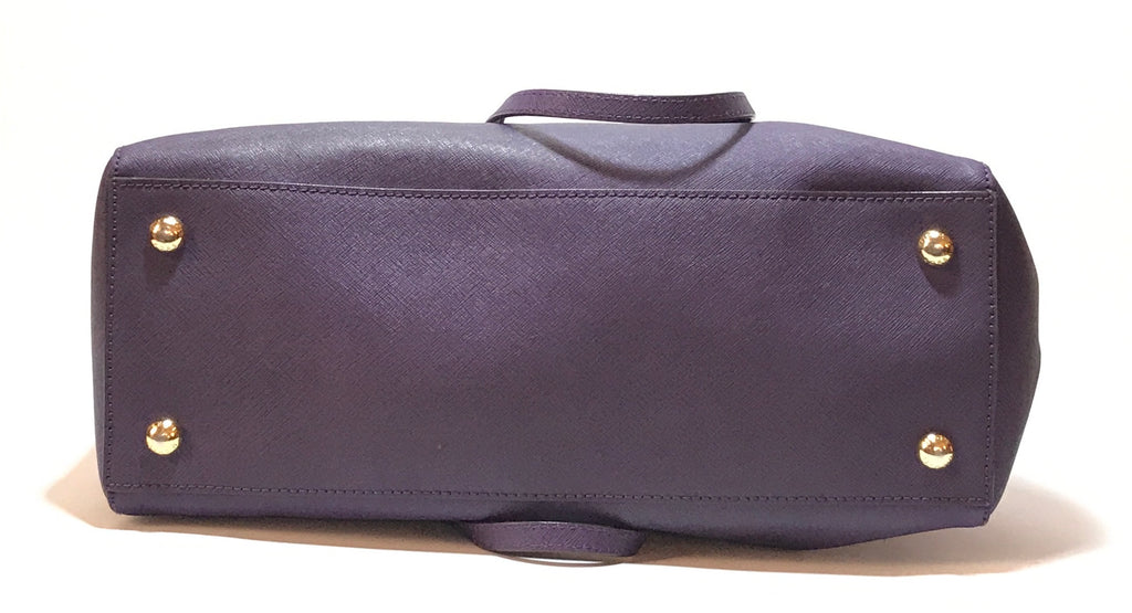 Michael Kors Jet Set Purple Saffiano Leather Tote | Gently Used |