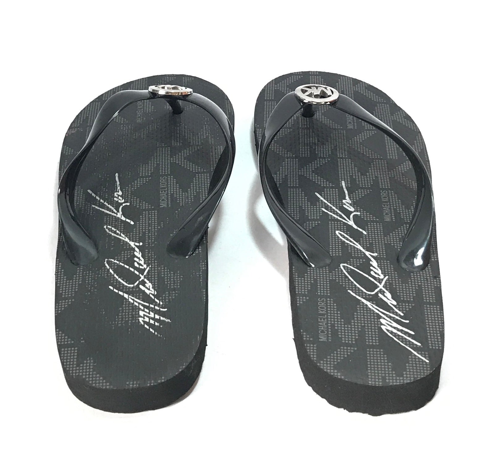 Michael kors rubber flip flops hotsell