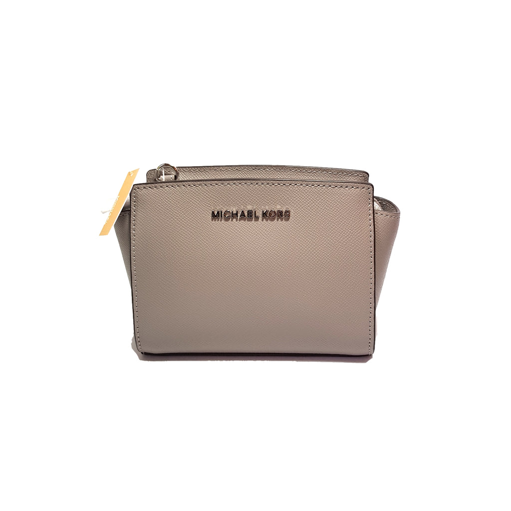 Michael Kors Selma Mini Grey Messenger Bag | Brand New |