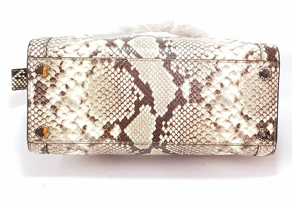 Michael Kors TINA Snakeskin Satchel | Brand New |