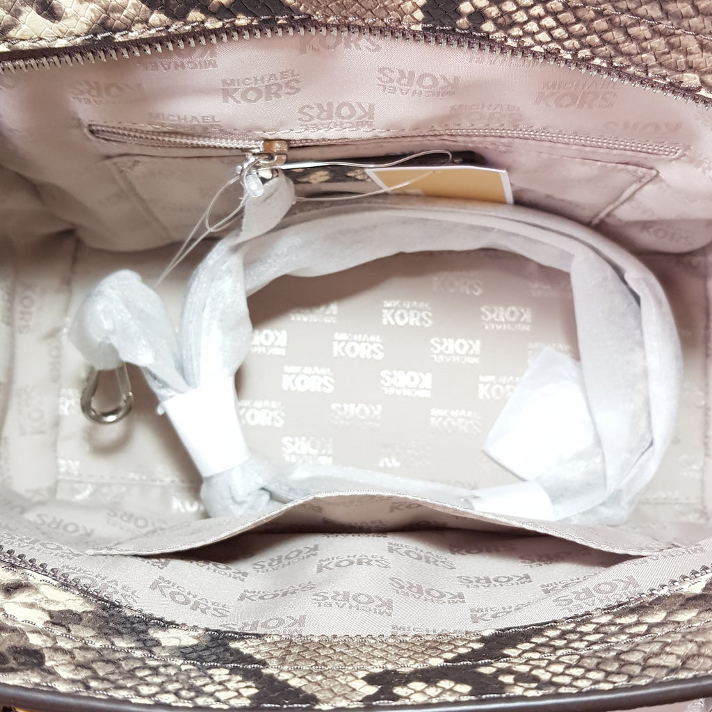 Michael Kors TINA Snakeskin Satchel | Brand New |