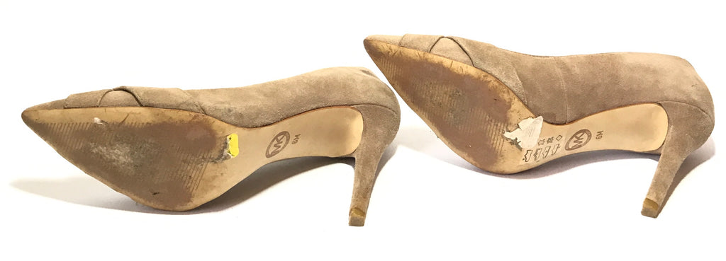 Michael Kors Beige Suede Pumps | Pre Loved |