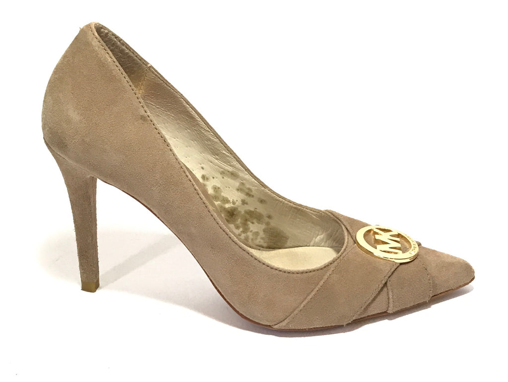 Michael Kors Beige Suede Pumps | Pre Loved |