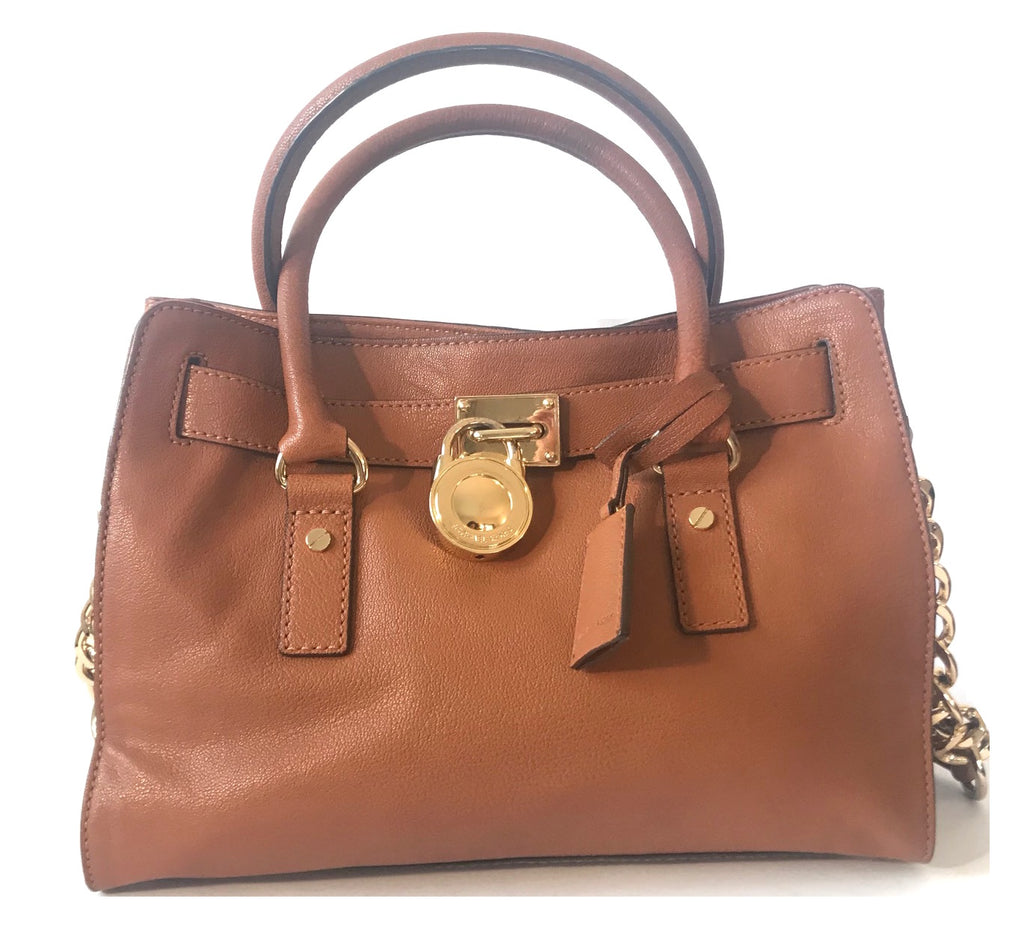 Michael Kors Tan Leather Hamilton Bag | Gently Used |
