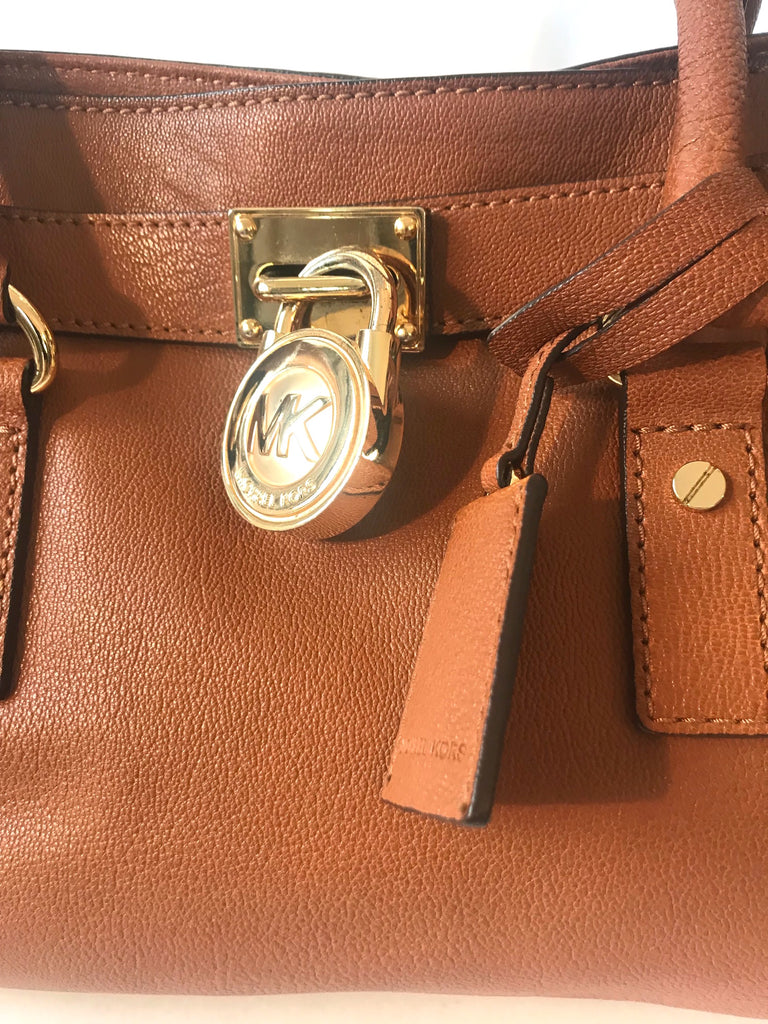 Michael Kors Tan Leather Hamilton Bag | Gently Used |
