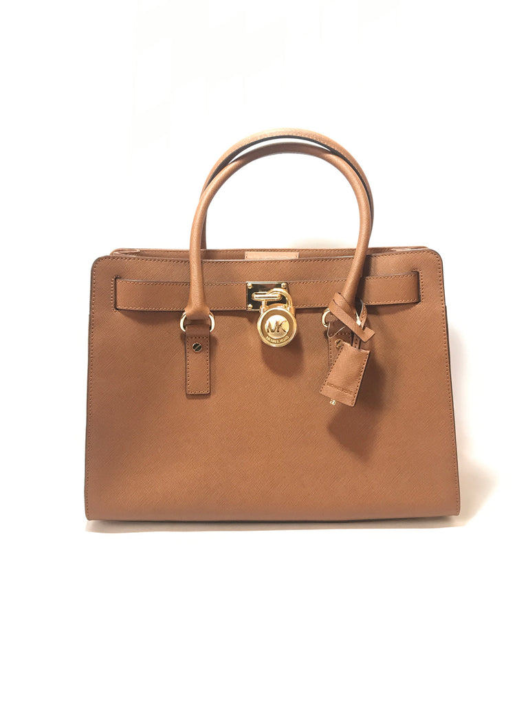 Michael Kors HAMILTON Tan Leather Tote | Brand New |