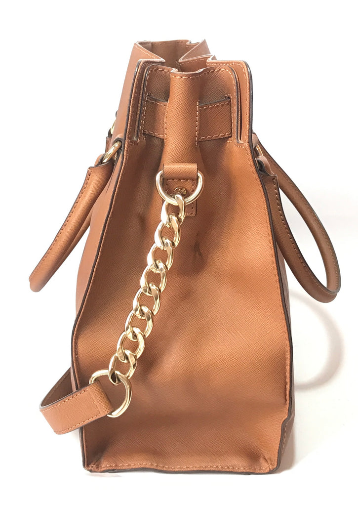 Michael Kors Tan Leather Hamilton Satchel Tote | Gently Used |