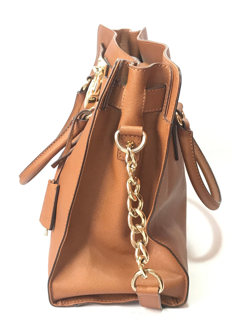 Michael Kors Tan Leather Hamilton Satchel Tote | Gently Used |