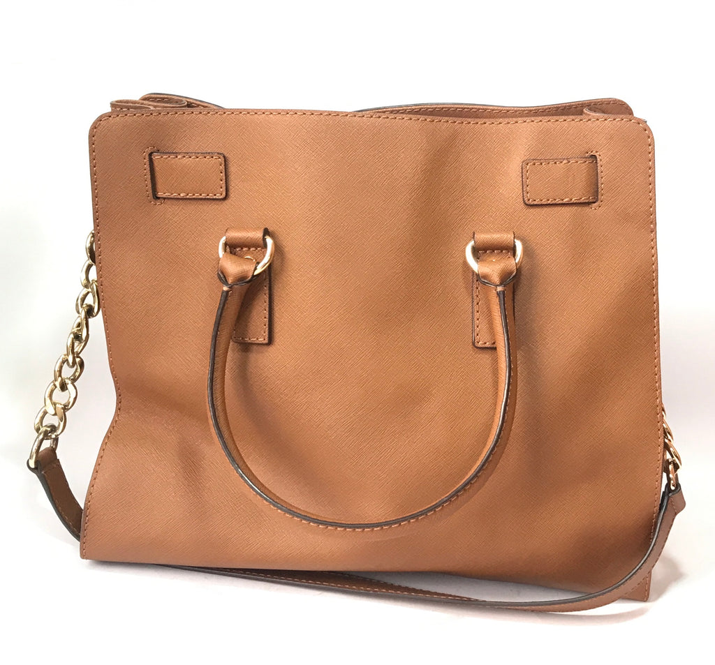 Michael Kors Tan Leather Hamilton Satchel Tote | Gently Used |
