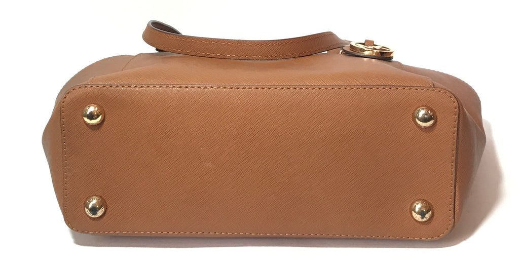 Michael Kors Tan Leather Jet Set Medium Travel Tote | Pre Loved |