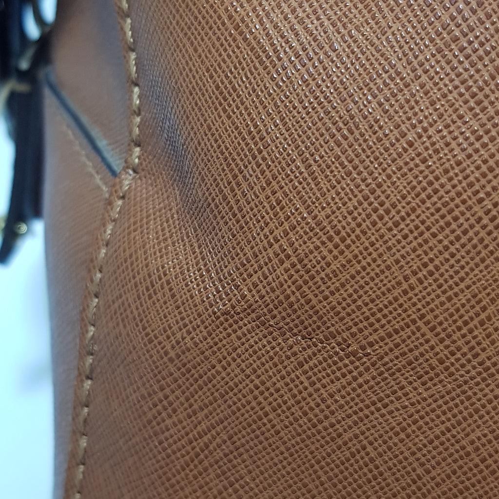 Michael Kors Tan Leather Small Satchel | Pre Loved |