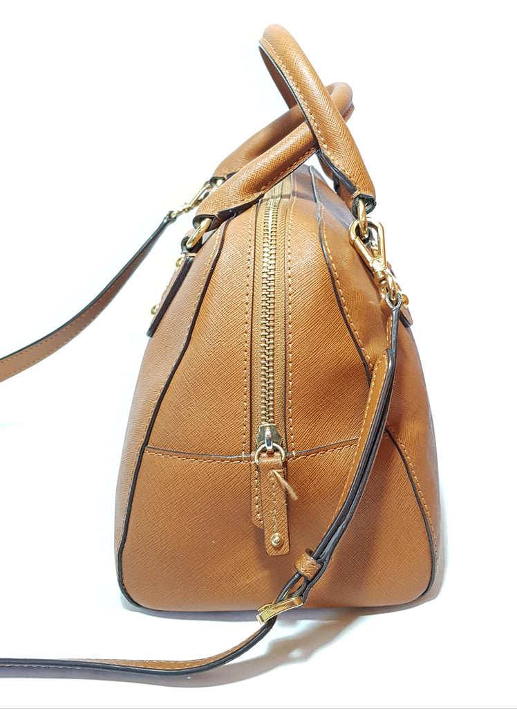 Michael Kors Tan Leather Small Satchel | Pre Loved |