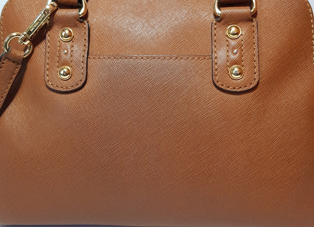 Michael Kors Tan Leather Small Satchel | Pre Loved |