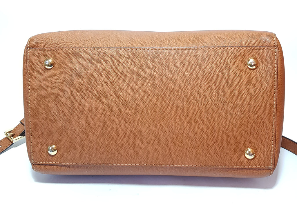 Michael Kors Tan Leather Small Satchel | Pre Loved |