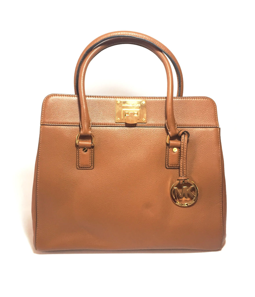 Michael kors tan leather purse sales