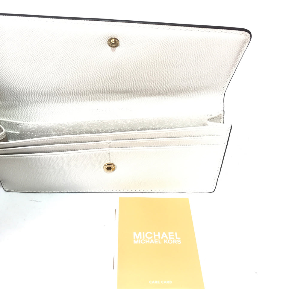 Michael Kors Jet Set White Flat Wallet | Brand New |