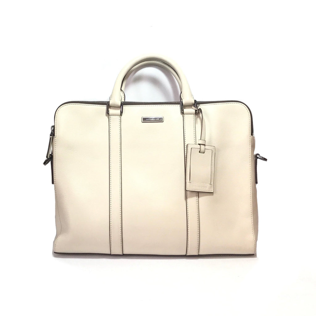 Michael Kors White Leather Laptop Bag | Gently Used |