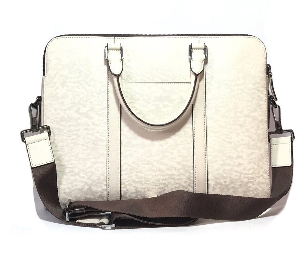 Michael Kors White Leather Laptop Bag | Gently Used |