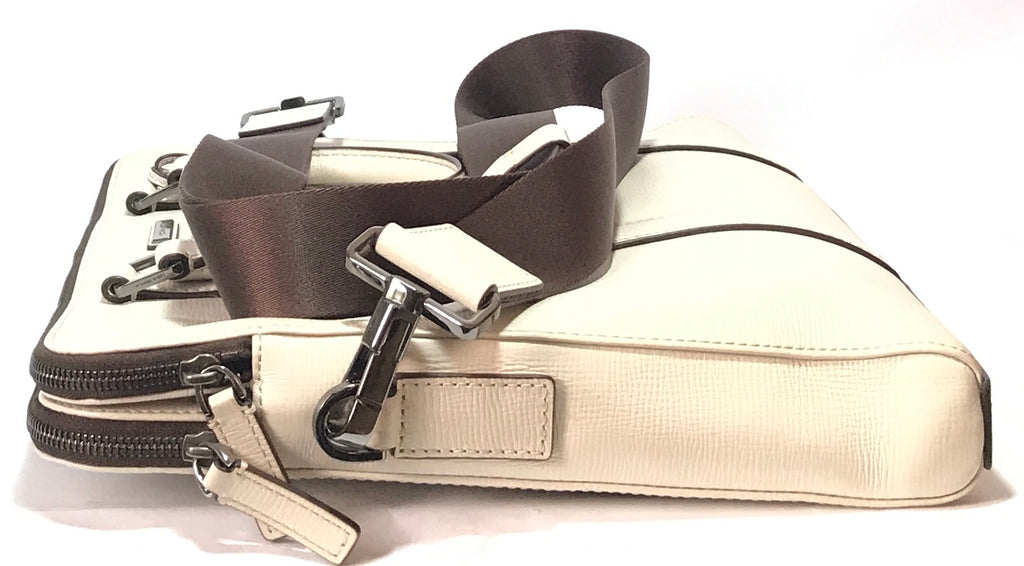 Michael Kors White Leather Laptop Bag | Gently Used |