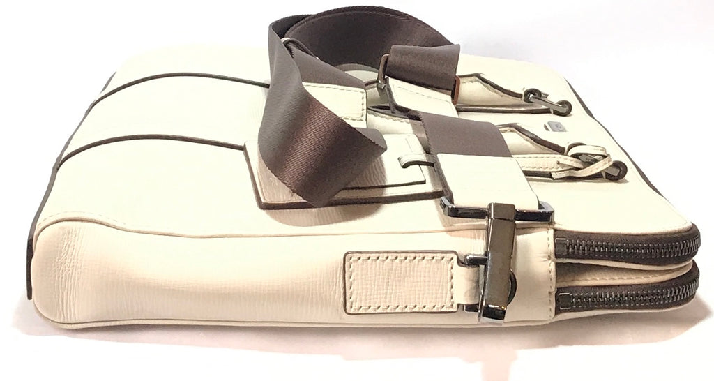 Michael Kors White Leather Laptop Bag | Gently Used |