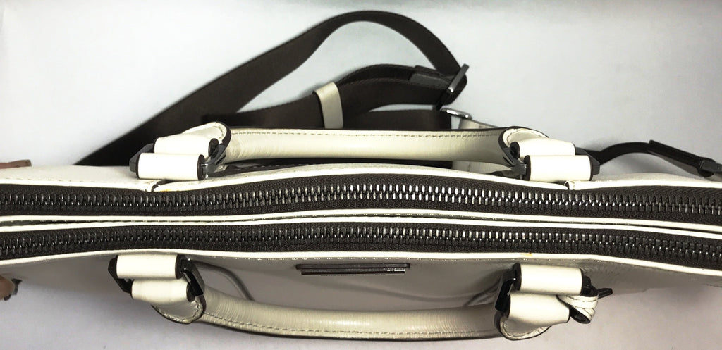 Michael Kors White Leather Laptop Bag | Gently Used |