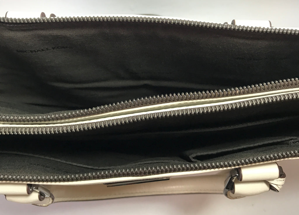 Michael Kors White Leather Laptop Bag | Gently Used |