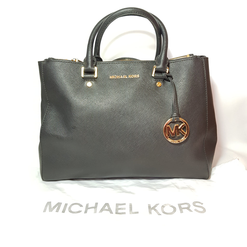 Michael Kors Black Leather Satchel | Pre Loved |