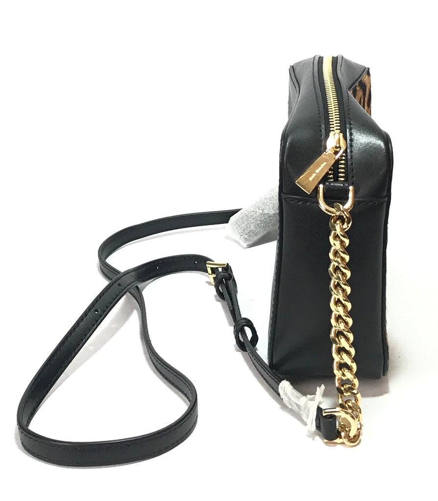 Michael Kors 'Ginny' Cheetah Print Cross Body Bag | Brand New |