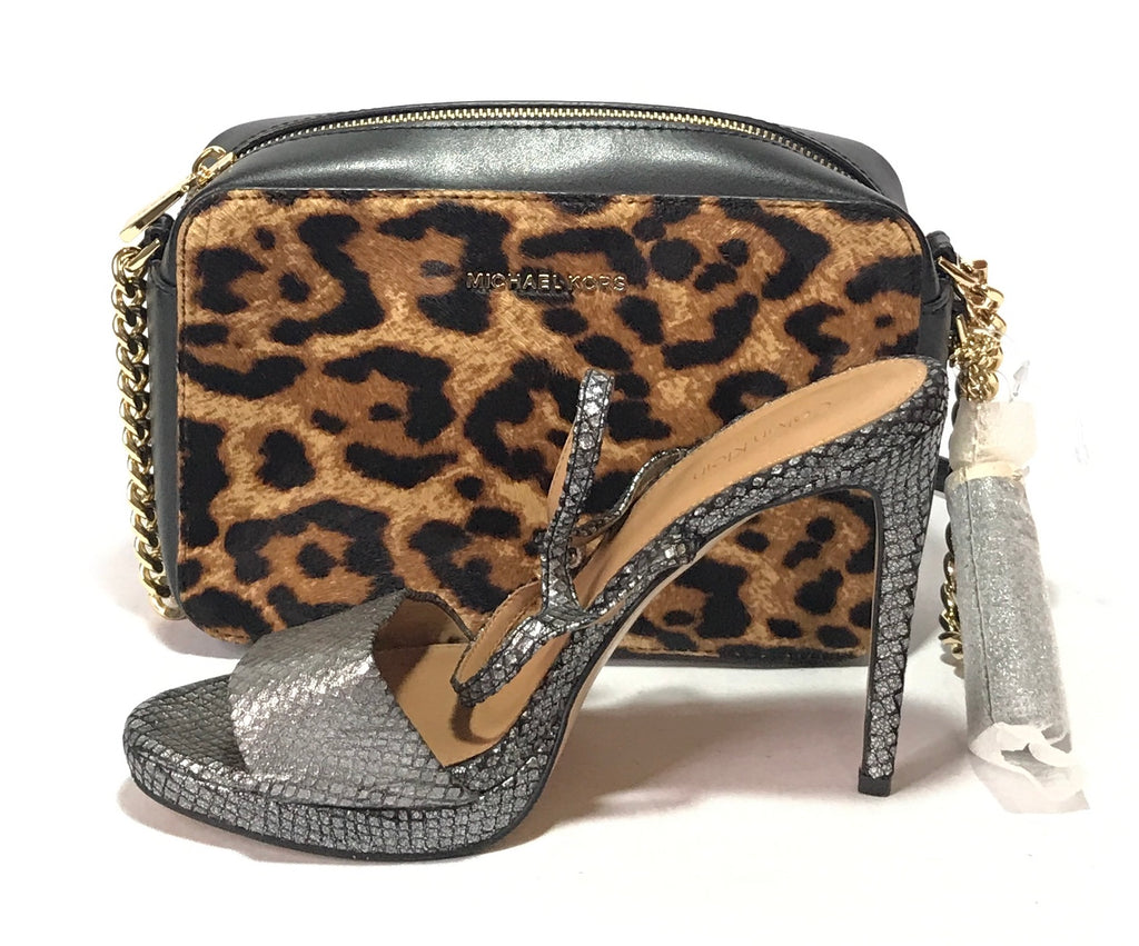 Michael Kors 'Ginny' Cheetah Print Cross Body Bag | Brand New |