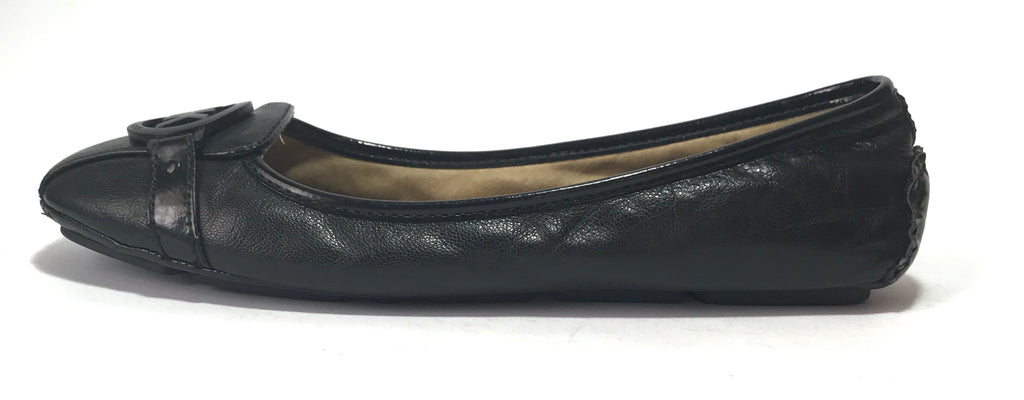 Michael Kors Black Leather Driving Moccasin 'Fulton' Flats | Gently Used |