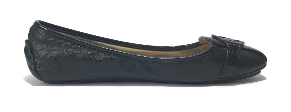 Michael Kors Black Leather Driving Moccasin 'Fulton' Flats | Gently Used |