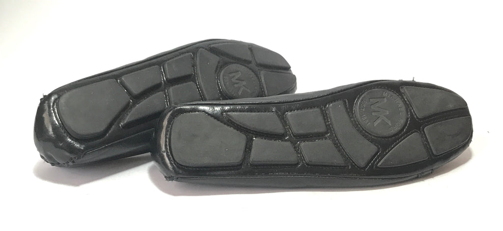 Michael Kors Black Leather Driving Moccasin 'Fulton' Flats | Gently Used |