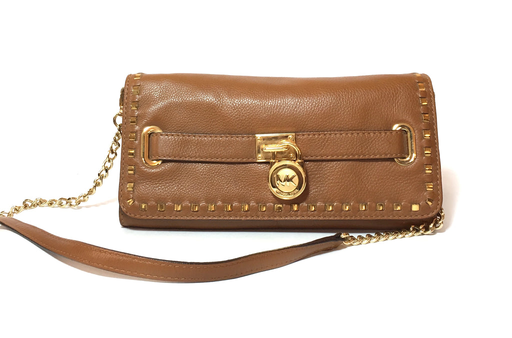 Michael Kors 'Hamilton Lock' Tan Shoulder Bag | Pre Loved |