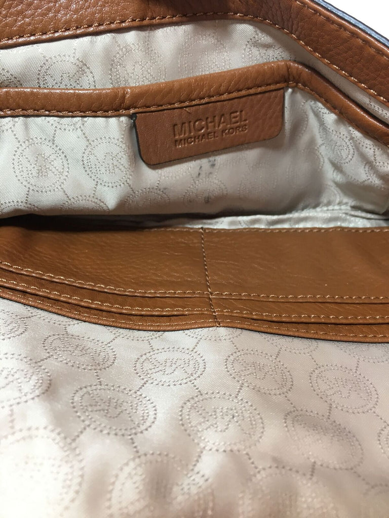 Michael Kors 'Hamilton Lock' Tan Shoulder Bag | Pre Loved |