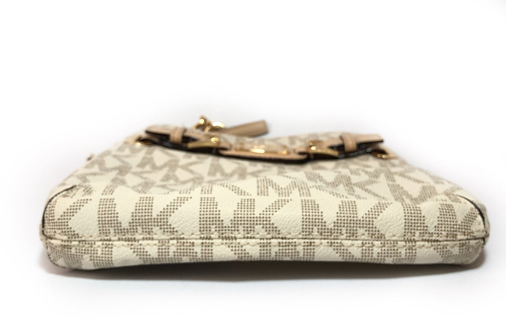 Michael Kors Monogram Vanilla Canvas Crossbody Bag | Gently Used |