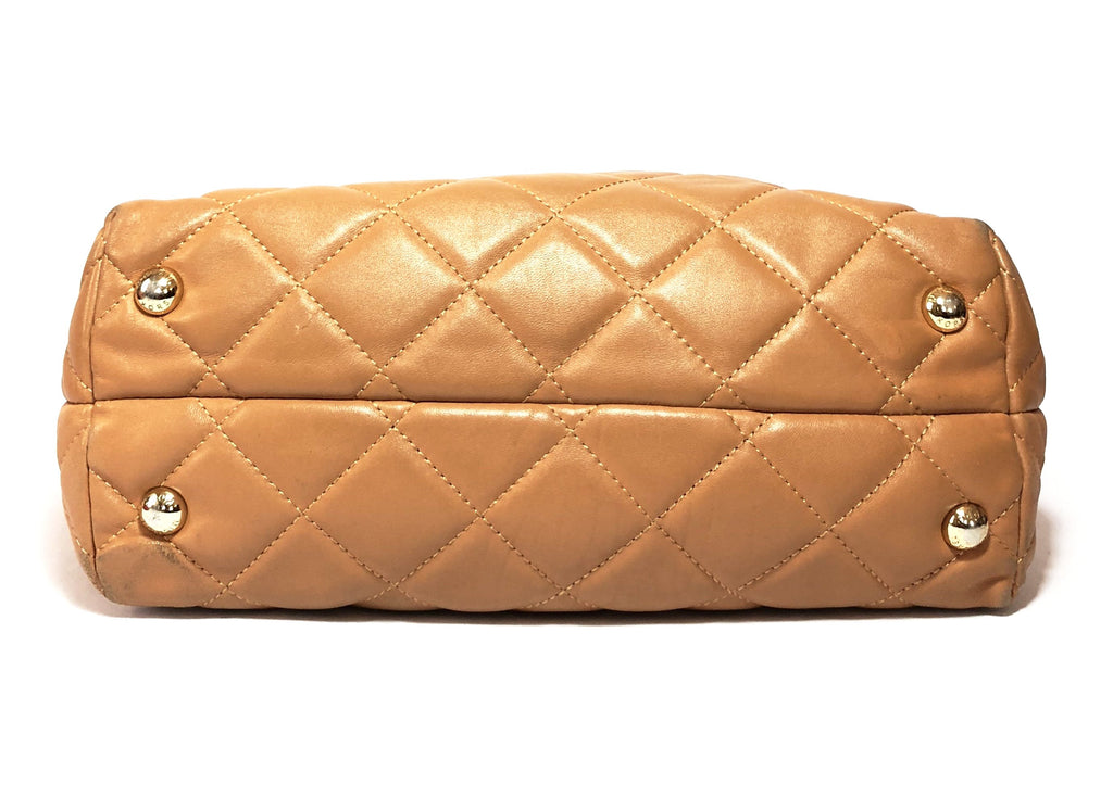 Michael Kors Tan Quilted Leather Shoulder Bag | Pre Loved |