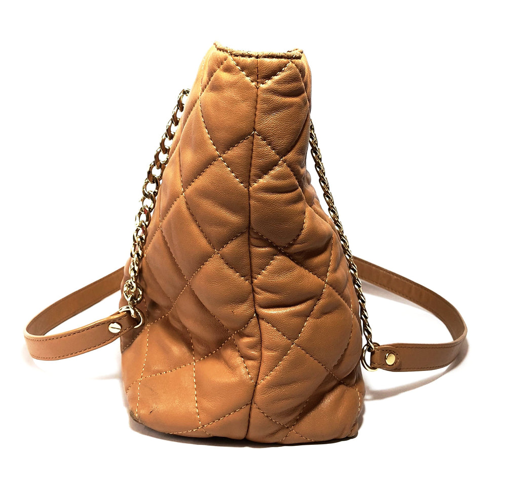 Michael Kors Tan Quilted Leather Shoulder Bag | Pre Loved |