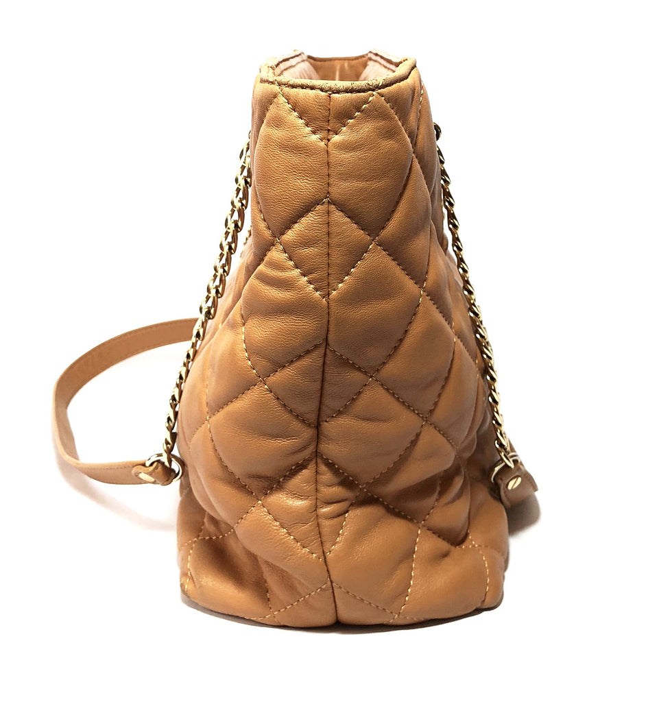 Michael Kors Tan Quilted Leather Shoulder Bag | Pre Loved |
