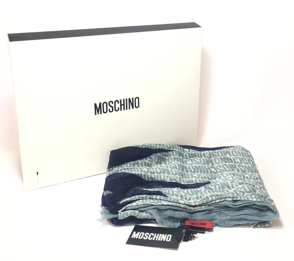 Moschino Printed Cotton Scarf | Brand New |