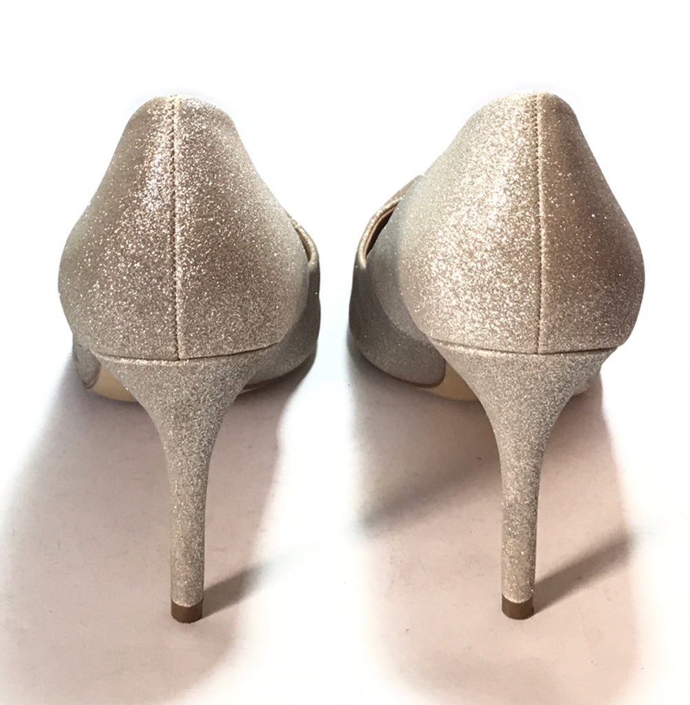 New Look Silver & Bronze Glitter Pointed Pumps | Gently Used |