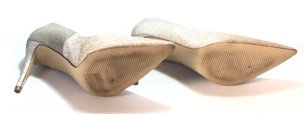 New Look Silver & Bronze Glitter Pointed Pumps | Gently Used |