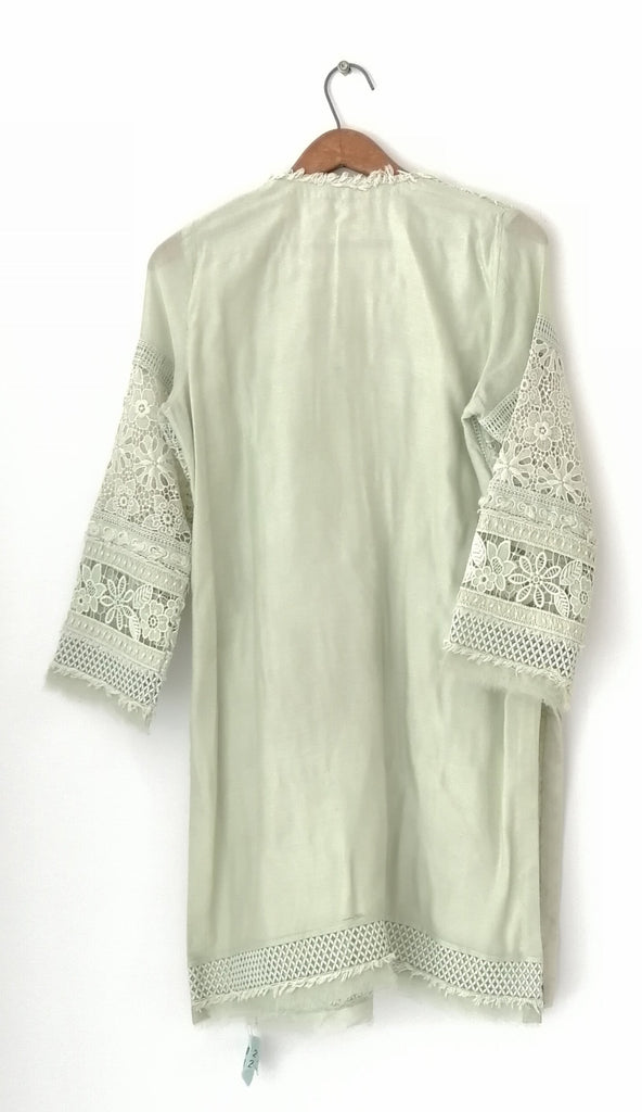 Nazli Akbar Green Cotten Net Outfit (3 Pcs.) | Like New |