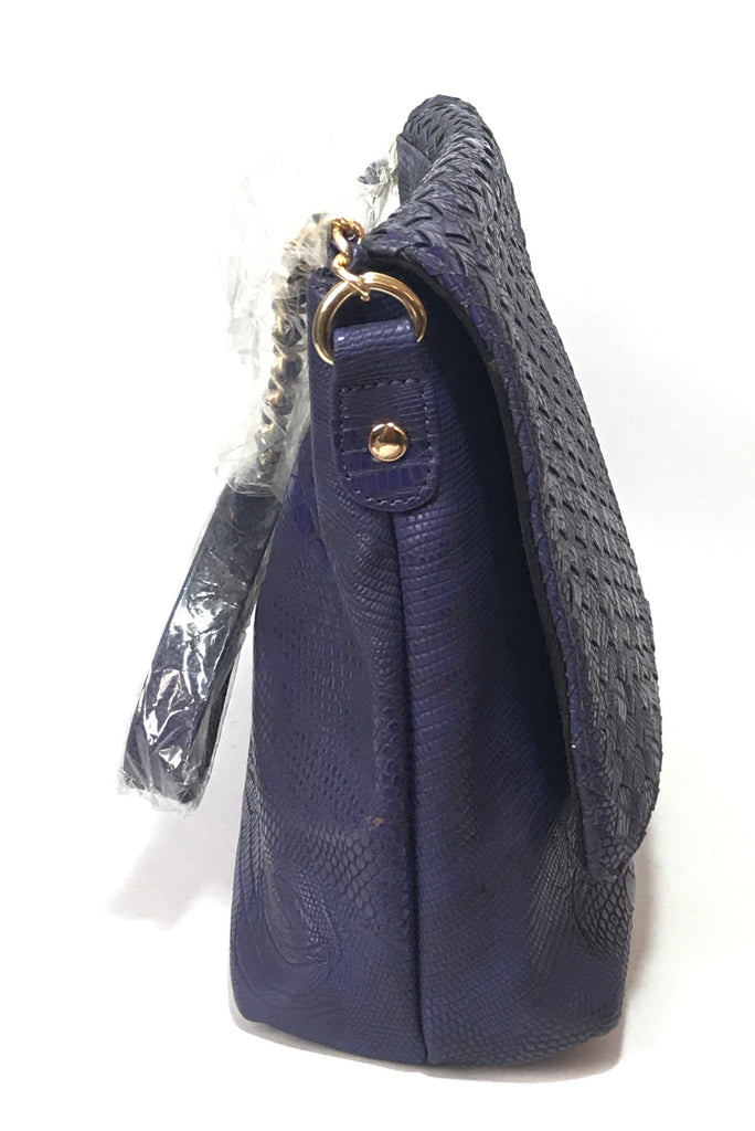 Neiman Marcus Violet Woven Shoulder Bag  | Brand New |