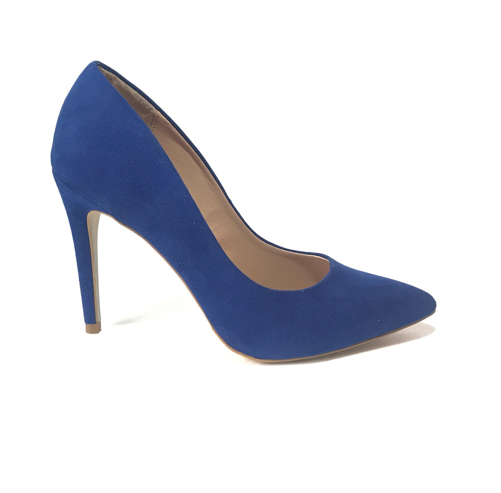 New Look Blue Suede Pointed Pumps | Brand New |